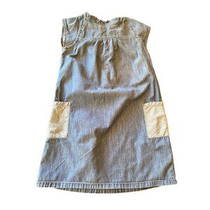 Gap Kids Blue Chambray Denim Shift Dress Size Large 10--11